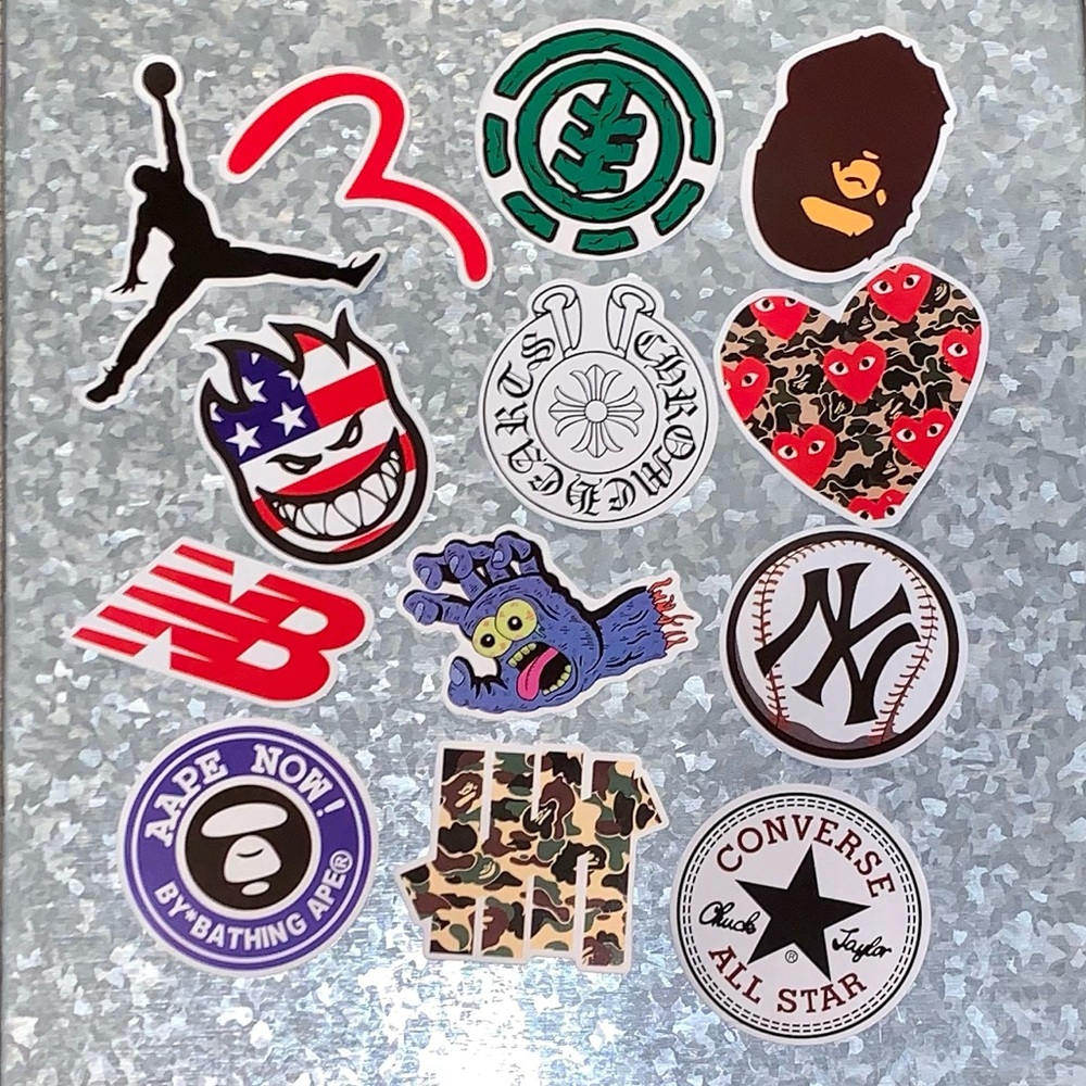 (100 count) Cool Vinyl Skateboard Stickers | Glossy - Picture 8 of 8